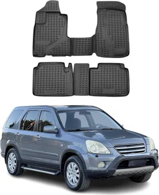 Productafbeelding van 2002-2006 Honda CR-V vloermatten, TPE, zwart, 4-delig