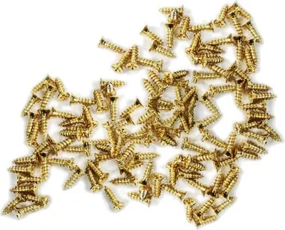 Produktbild von Set mit 300 Minischrauben (2,0x5 mm, versenkt, goldfarben)
