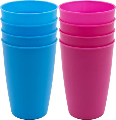 Produktbild von 8x Campingbecher Trinkbecher Becher Picknickgeschirr Reisebecher Kunststoff Set
