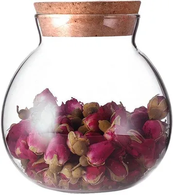 Produktbild von Unyqoos® 500 ml Vorratsglas mit Korkdeckel – klares Glas, luftdicht & temperaturbeständig, ideal für Küche, Aufbewahrung & Dekoration