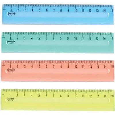 Zdjęcie produktu dla Linijka plastikowa 15cm - Centrum