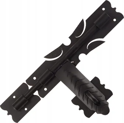 Produktbild von Grendelriegel Türschloss FEINZ - Garagentor Riegel 250 mm - Schwarz - Robuste Sicherheit - Einfache Installation