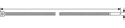 Produktbild von HellermannTyton UB200C-B-PA66-BK 100 Kabelbinder 200x4.6 schwarz 138-00046
