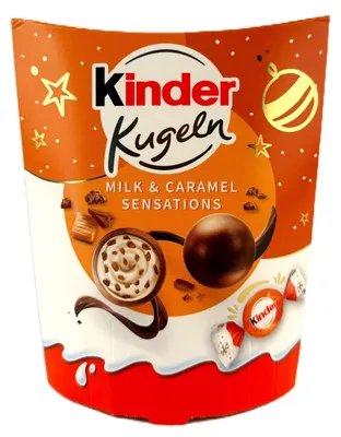 Productafbeelding van Kinder Kugeln, melk en karamel, 90g