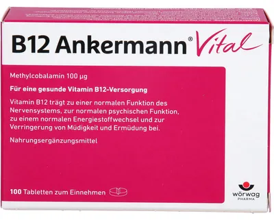 Obrázek produktu pro B12 Ankermann Vital, 100 tablet