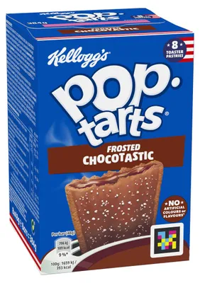Zdjęcie produktu dla Kellogg's Frosted Choctastic Pop Tarts Choco 8x48g Opakowanie 384g