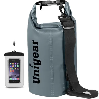 Produktbild von Wasserdichte Tasche Trockentasche Dry Bag - 2 Liter - 500D PVC - Verstellbarer Gurt - Orange