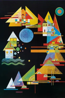Obrázek produktu pro Wassily Kandinsky art print obraz - Krajka v mašli, 1927 (180 x 120 cm)