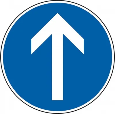 Produktbild von Schild I Verkehrszeichen Fahrtrichtung geradeaus, Nr.209-30, Aluminium RA0, r...