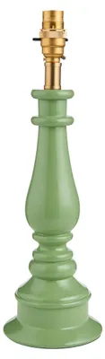 Immagine prodotto di Lampada da tavolo con fusto sagomato MYRTLE verde e ottone, 1xB22x10W, resina, dimensioni: 38x12x12 cm, IP20, Endon