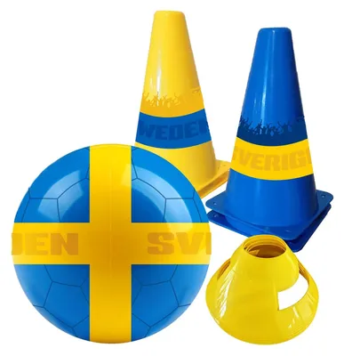 Obrázek produktu pro Fotbalová sada s míčem a kužely - Sweden Design