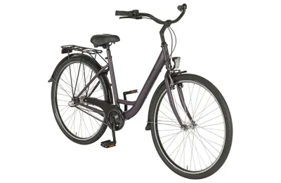 Produktbild von PROPHETE GENIESSER 100 Cityrad 28" Dark Purple Matt – Shimano 3-Gang Nabenschaltung, LED-Beleuchtung, Rücktrittbremse, Wave Stahlrahmen 46 cm