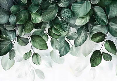Produktbild von Fototapete Blätter Natur Grün - 250x175 cm - inklusive kleister - Vlies Tapete - Vliestapete Wohnzimmer Schlafzimmer Küche Modern Wandtapete