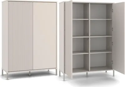 Produktbild von Vitrine, Kaschmir / Beige, 103,5 x 147,5 x 40 cm