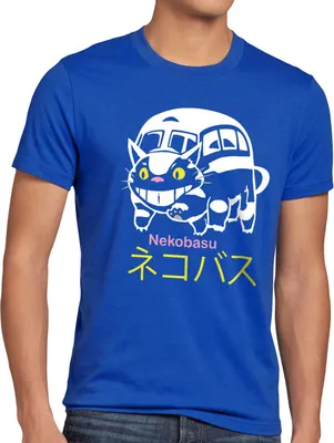 Produktbild von BaumwolleCloud Katzenbus Herren T-Shirt stop neko nachbar tonari no