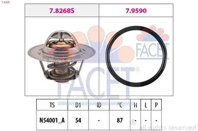 Produktbild von FACET Thermostat Kühlmittel 87°C für VW Golf IV Schrägheck (1J1) GOLF VI (5K1) Golf V Schrägheck (1K1) POLO (9N) TOURAN (1T1, 1T2)