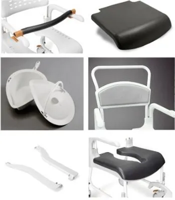 Produktbild von Eimerhalter für Dusch- und Toilettenrollstuhl Clean grau>>>>