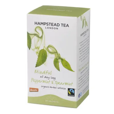 Produktbild von Hampstead Tea 813427000399, Kräutertee, Minze, Pfefferminz, 20 Stück(e), Papierschachtel