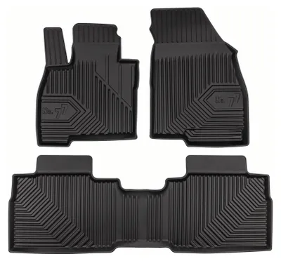 Immagine prodotto di Tappetini gomma vasca per Jaecoo J7 dal 2025 (SUV) – set 3 pezzi, nero, su misura