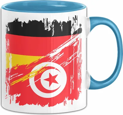 Produktbild von Türkei Deutschland Flagge Halb Deutscher Halb Türke Fußball Germany 2024 Europa Turkey (Blau)