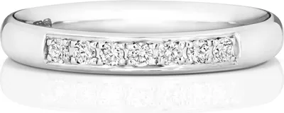 Produktbild von 9 Karat (375) Weißgold Damen - Diamant Trauring/Ehering/Hochzeitsring Brillant-Schliff 0.12 Karat GH - SI3-I1, 50 (15.9); TRS187789KWRSK