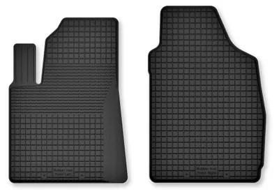 Zdjęcie produktu dla Dywaniki gumowe przednie do Fiat Panda II 2002-2010 (hatchback) – 2 szt., czarne, dobierane – Wielganizator Semi-Universal