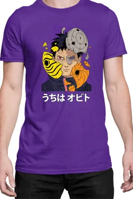 Produktbild von Herren T-Shirt Naruto Obito Uchiha 02, Man L / Lila