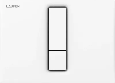Produktbild von Laufen LIS INEO Drückerpl. AW101 90010.1 Dual Flush, Kunstst. 202x145x10 weiß, 1 Stk.