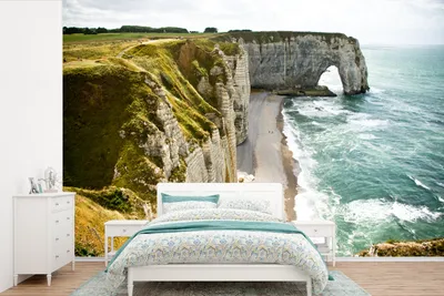 Obrázek produktu pro MuchoWow® Fototapety do obývacího pokoje nebo ložnice tapety vinylové motivy tapety Étretat 330x220cm