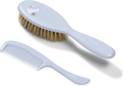 Image de babyono languette bleue et peigne