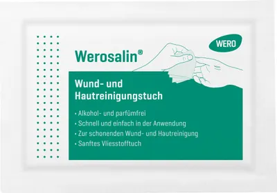 Produktbild von Werosalin® Wund- und Hautreinigungstuch, 1 Stk
