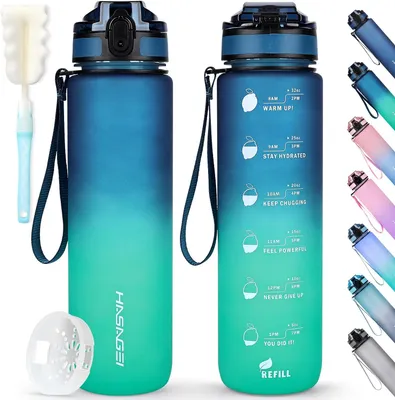 Obrázok produktu pre Fľaša na pitie 1 L, BPA-free Tritan, bezpečná pre potraviny, pre šport a fitness