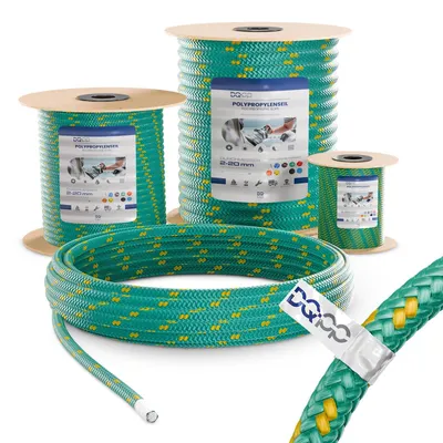 Zdjęcie produktu dla Lina polipropylenowa, 10 mm x 50 m, kolor zielony