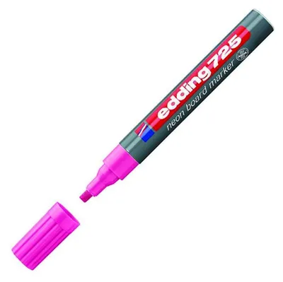 Produktbild von Edding 725 Neon Board Marker, Meißelfeder 2–5 mm, Whiteboard, Kreidetafel