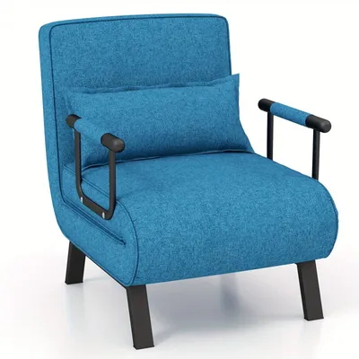 Image de Fauteuil - Chaise longue - Transat - Fauteuil relax - Réglable en 6 positions - Coussin lavable