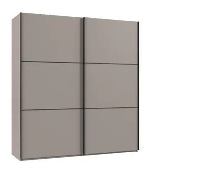 Produktbild von Schwebetürenschrank >indiana A< in SAHARAGRAU - 200x216x65cm (BxHxT)