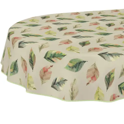 Tischdecke Selene-Maritim Gelb Oval 240x140cm Band, Hauptbild