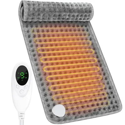 Zdjęcie produktu dla Poduszka grzewcza elektryczna, poduszka termiczna z 9 ustawieniami temperatury, 4 ustawieniami timera i automatycznym wyłączaniem, poduszka grzewcza, którą można prać, przeznaczona do stosowania na plecach i szyi