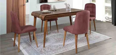 Image de Esszimmer Essgruppe Möbel Set Garnitur Sitz Esstisch Polster 5tlg.