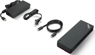 Produktbild von Lenovo ThinkPad Universal Thunderbolt 4 Smart Dock, Kabelgebunden, Thunderbolt 4, 3,5 mm, Schwarz, 40 Gbit/s, 60 Hz