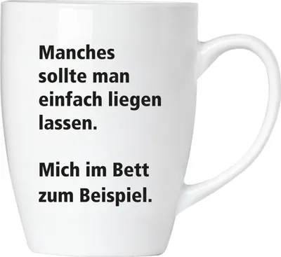 Produktbild von BRUBAKER - Manches sollte man einfach liegen Lassen - Kaffeetasse aus Keramik - 300 ml - Kaffeebecher