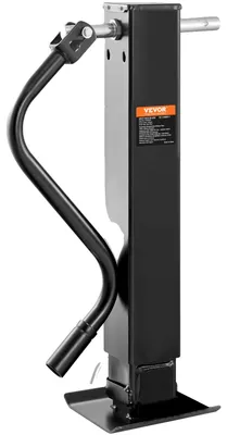 Productafbeelding van VEVOR Aanhangersteun tot 5443 kg, steun voor caravans, uitschuifbare steun met ergonomische handgreep. Wagenkrik van koolstofstaal met roestvrije coating. Aanhangersteun, in hoogte verstelbaar