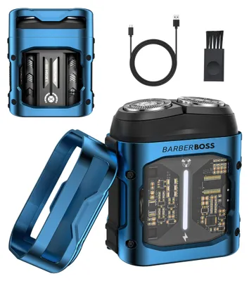 Immagine prodotto di BarberBoss, rasoio elettrico portatile da uomo, modello QR-2721
