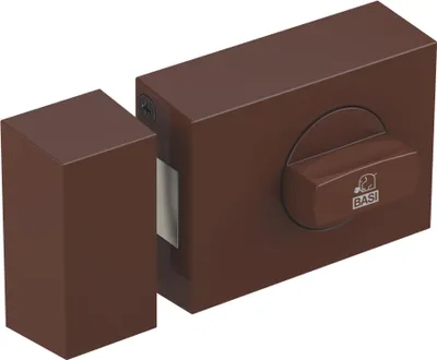 Produktbild von BASI - Türzusatzschloss - KS 500 - 45 mm - Braun - käntig - 1303-0204