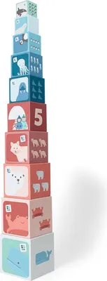Produktbild von BS Toys Stapelturm, 1,5 Jahr(e), Karton, Mehrfarbig
