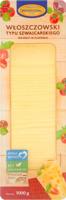 Produktbild von Włoszczowa Włoszczowski Gelber Käse nach Schweizer Art in Scheiben 1000 G