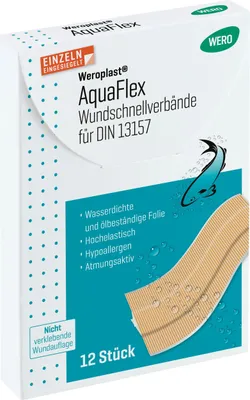 Produktbild von AquaFlex Wundschnellverbände DIN 13157 - 2021, 12 Stk