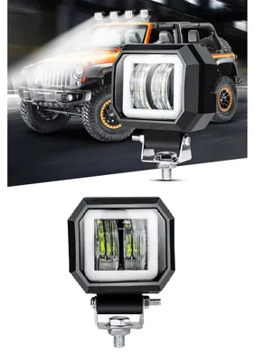 Immagine prodotto di 7D LED-Alogena 7,6 cm: lampada da lavoro a LED, faro a LED, proiettore, luce posteriore, 20 W, 1000 lm, 12/24 V