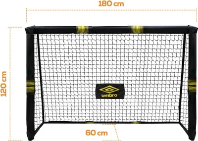 Image de But de football Umbro Umbro - 180 x 120 x 60cm - But de football grand - métal - noir/jaune