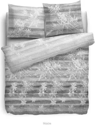 Produktbild von Heckett & Lane Flanell Bettwäsche HnL Schnee Grau Boye Grey 100% Baumwolle Reißverschluss Bettbezug Kissenbezug Bettgarnitur 135x200 cm